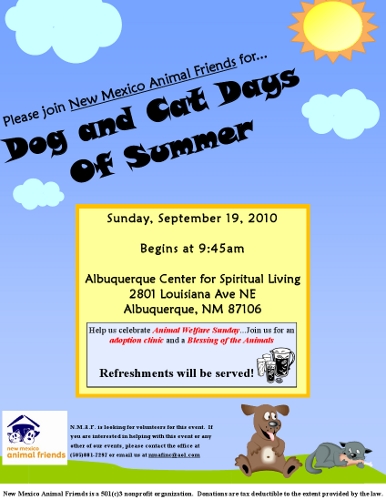 Dog and Cat Days Flier